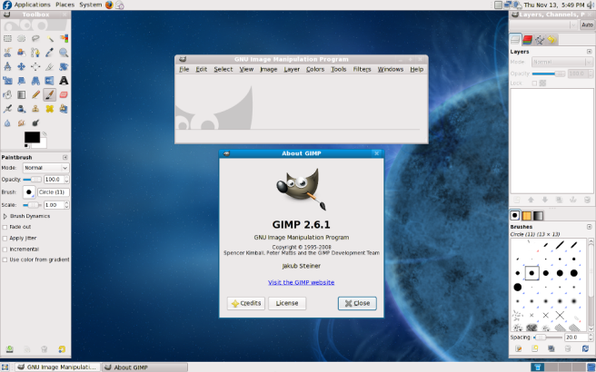 A new version of GIMP